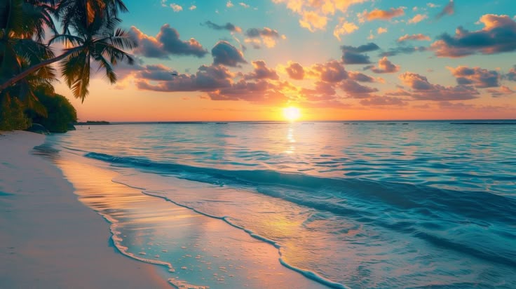 Sunset in the beach